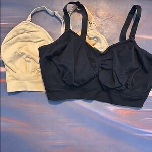 Black and Nude pumping:nursing Bras - Kindred Braverly